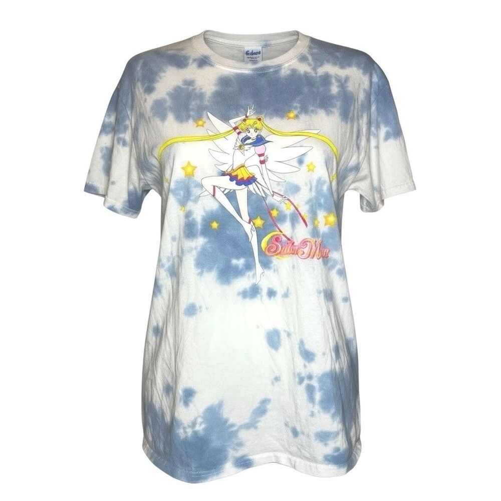 Rare Vintage Sailor Moon Tie Dye Tee Y2K Anime Kawaii Graphic Shirt